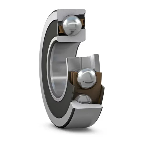 Single row angular contact ball bearing with 40?? contact angle and non-contact seals on both sides 7301