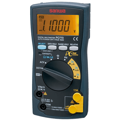 SANWA – DIGITAL MULTIMETER (1000 V) -MODEL-PC773